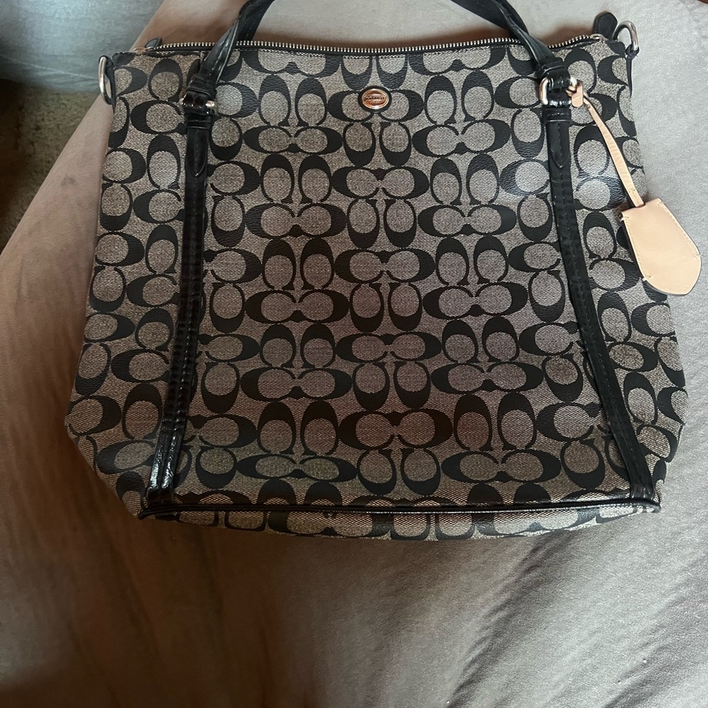 Coach signature tote